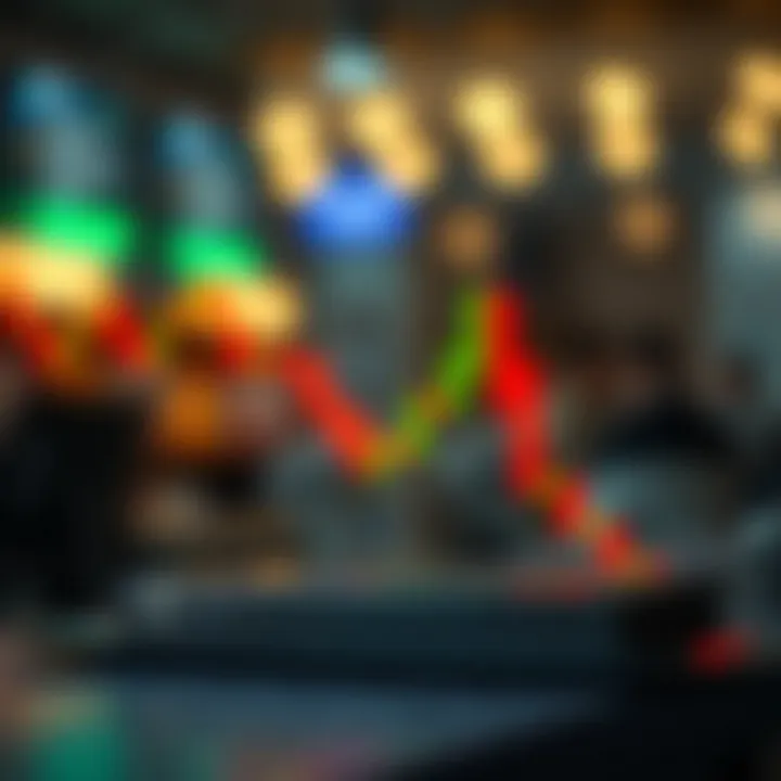 Visual representation of bearish harami pattern signaling possible market reversal