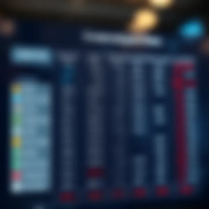 Comparison chart showing brokerage fees and features of popular Indian option trading apps