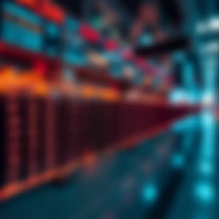 Diagram showing the linear search algorithm scanning through an array sequentially