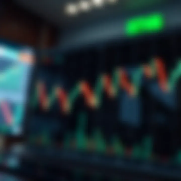 Illustration of bearish candlestick formations signaling possible market reversals and downward momentum