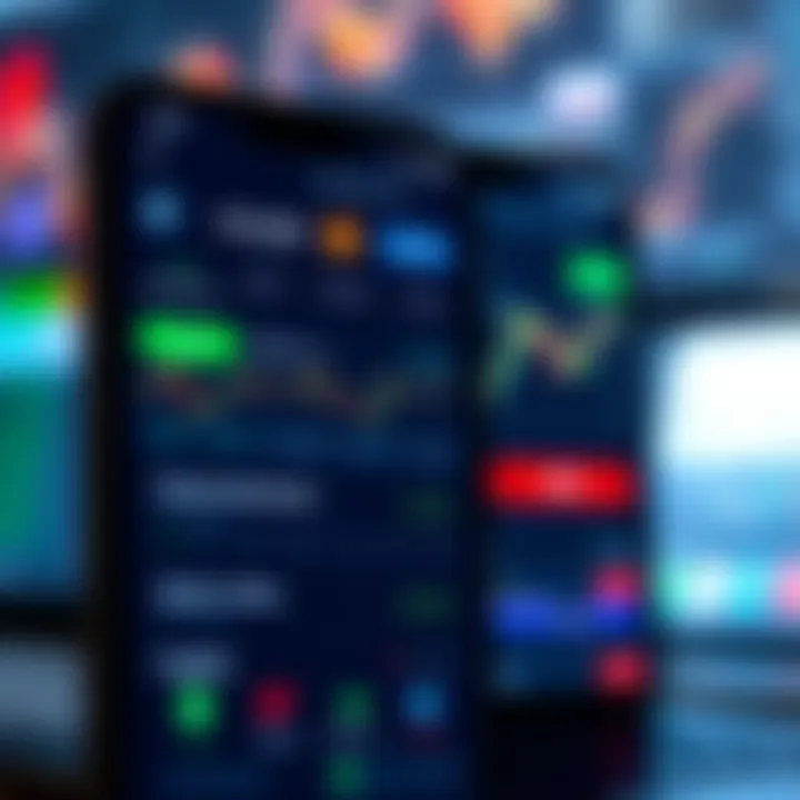 Share Trading App Portfolio and Trading Options User interface of a popular Indian share trading application showing portfolio overview and trade options