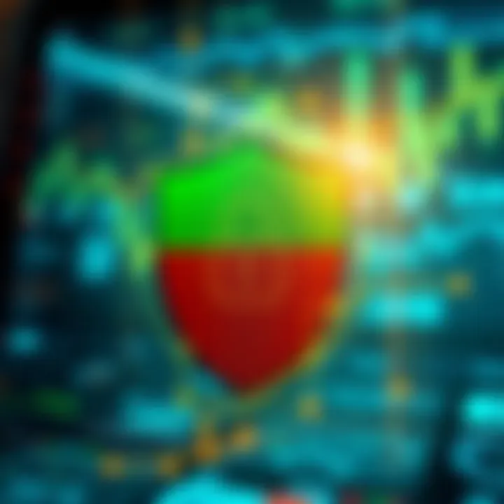 Illustration of digital shield symbolizing security and regulatory compliance in trading apps