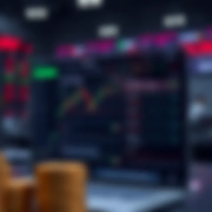 User interface of a stock paper trading platform showing virtual portfolio and trade options