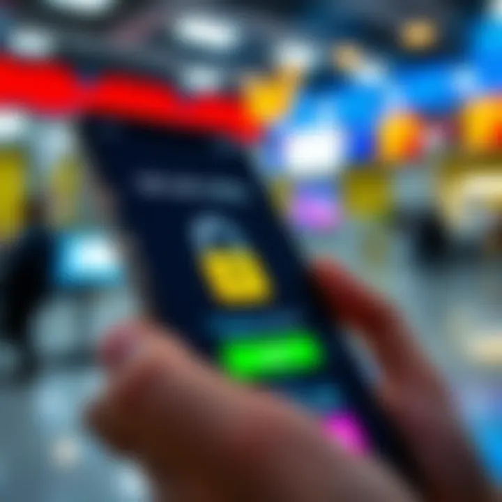 Security Measures for Safe Mobile Trading Secure login interface on a mobile device emphasizing encryption and user authentication for safe trading