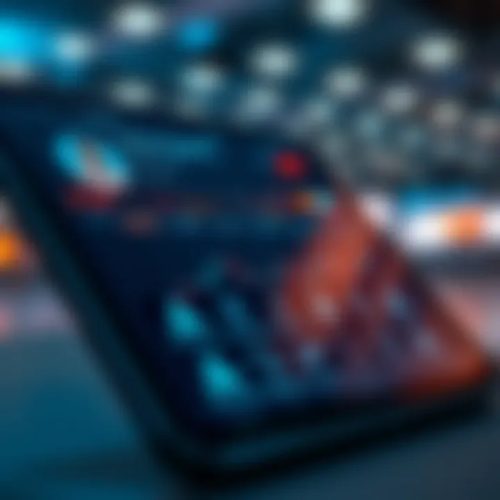 Secure online trading platform highlighting safety features and customer support icons on a digital device