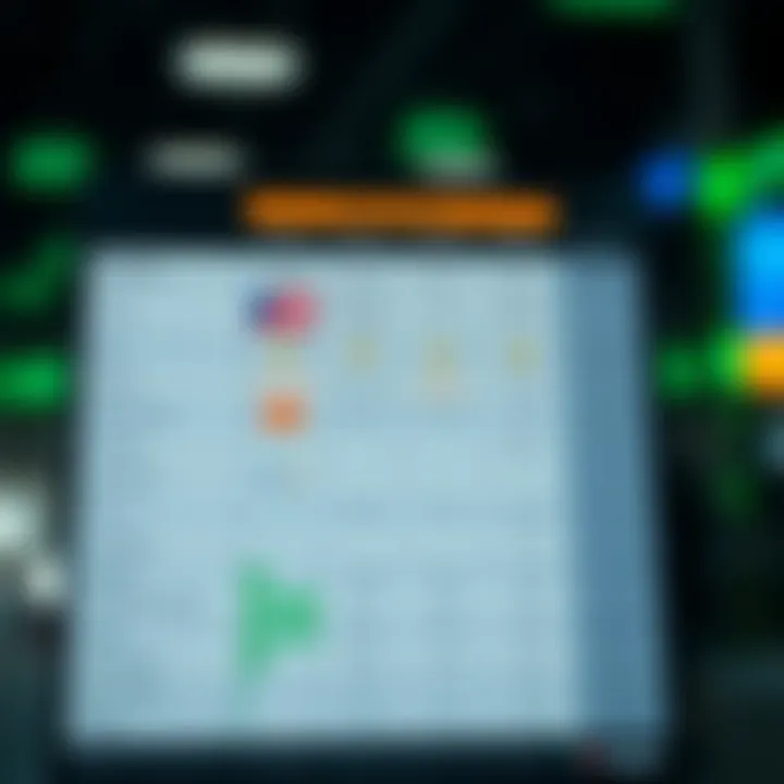 Comparison chart showing features and fees of various trading applications in India