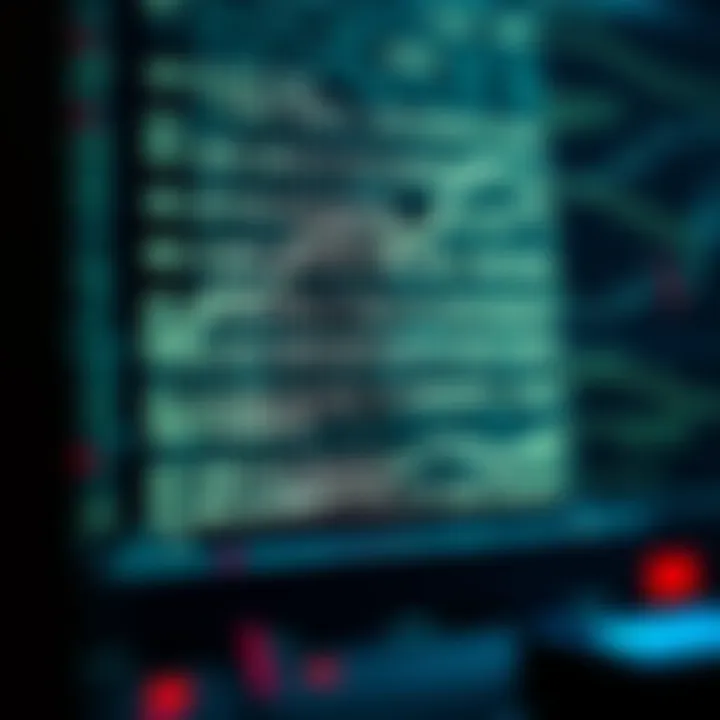 Graphic showing the conversion of binary code into memory storage and operational commands in a computer