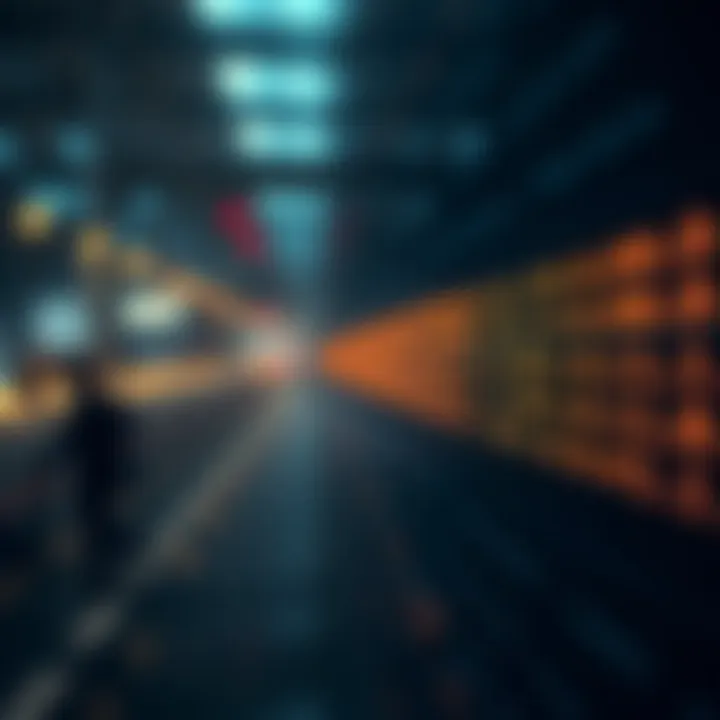 Graphical representation of dividing a sorted array to locate a target value using binary search