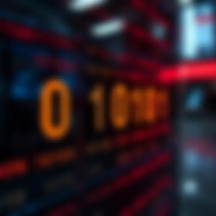 Diagram illustrating the binary number system with place values labeled