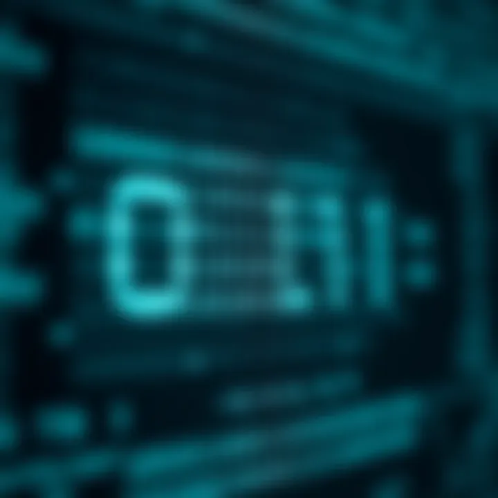 Diagram illustrating the conversion of an octal digit into binary code using four-bit groups