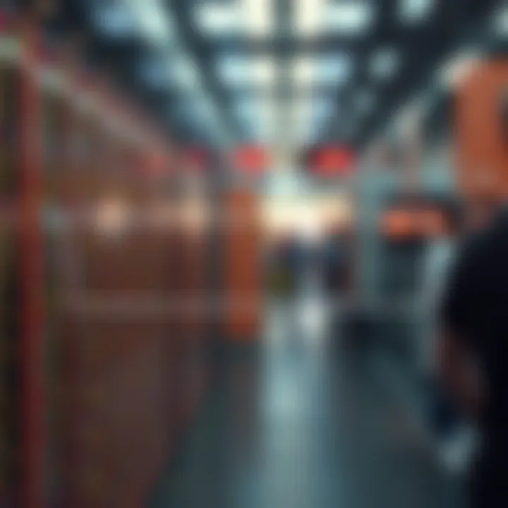 Diagram illustrating linear search scanning elements sequentially in a list