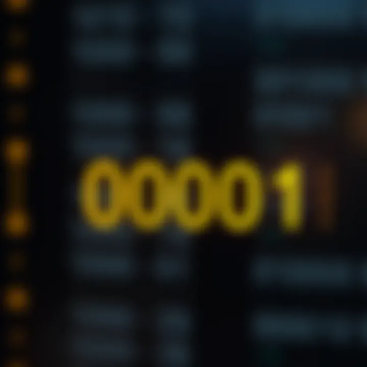 Diagram showing place values in binary system with emphasis on rightmost digit