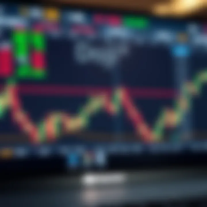 Diagram illustrating doji candlestick pattern representing market indecision and potential trend change