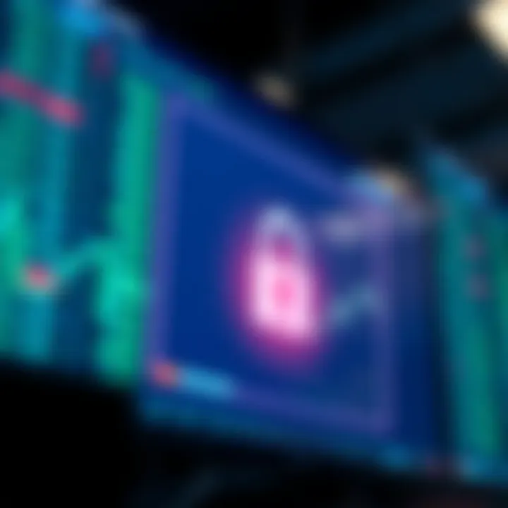 Secure login screen of a financial trading application emphasizing data protection and user authentication