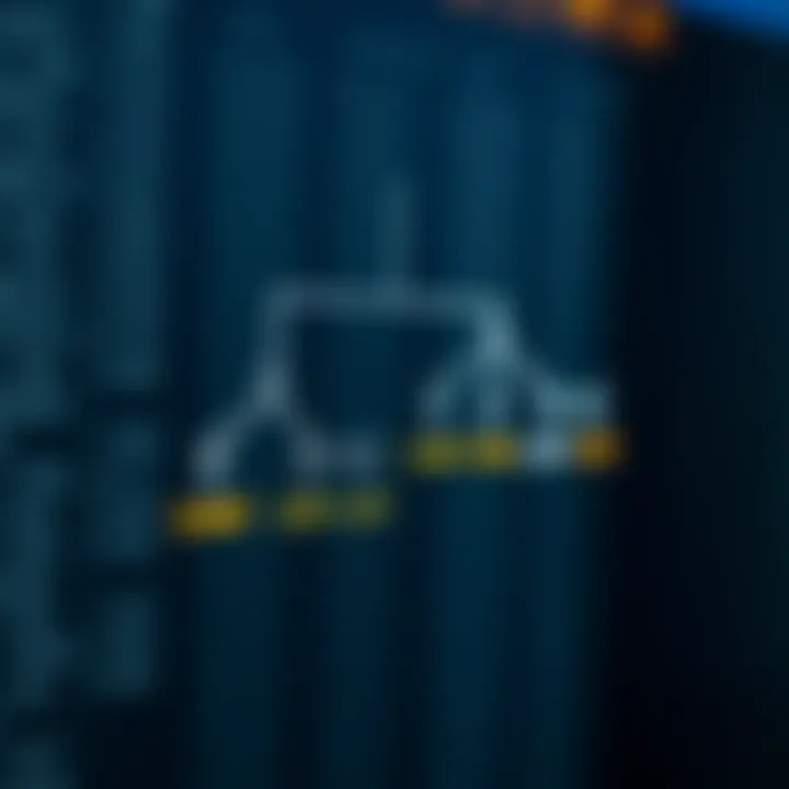 Diagram illustrating the Lowest Common Ancestor in a binary tree with highlighted nodes