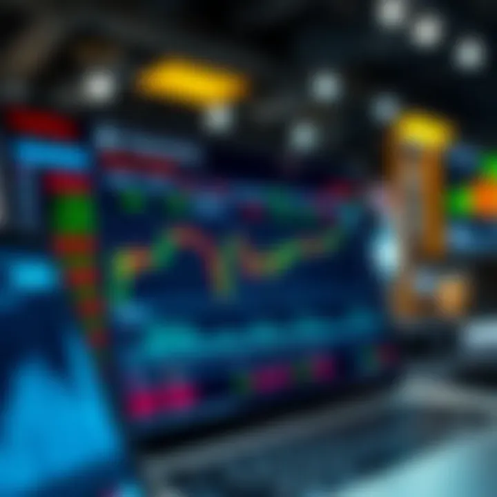 Interface of a mock stock trading application showing simulated market data and virtual portfolio performance