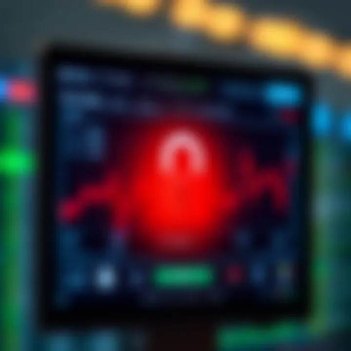 Secure login screen of a digital trading platform emphasizing safety features