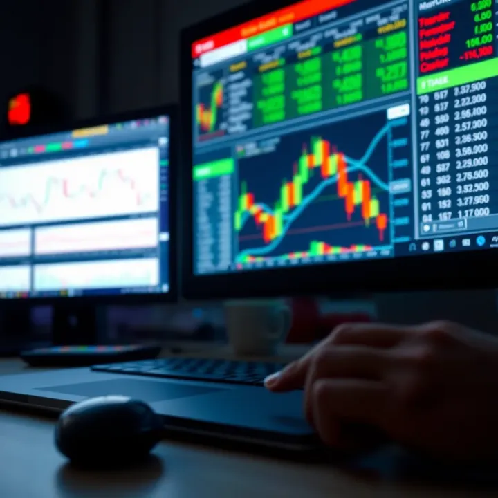 Comparison of User Interfaces in Options Trading Software User interface of popular options trading platform showing charts and market analysis tools