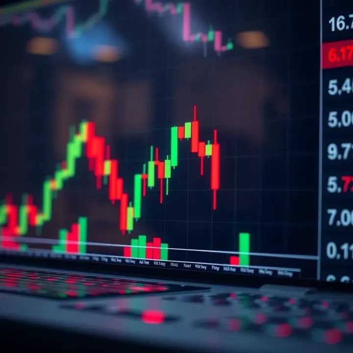 Bearish candlestick pattern showing signals of potential market decline and selling pressure