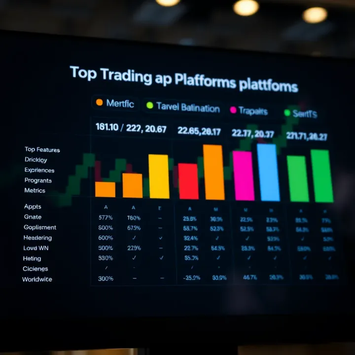 Comparison chart highlighting key features and user experience metrics of top trading platforms