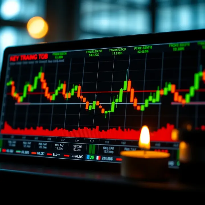Diagram displaying common candlestick formations used to predict market reversals and continuations