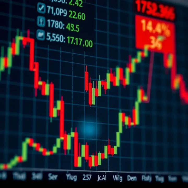 Bullish Cup and Handle Pattern in Trading Charts Illustration of a bullish cup and handle chart pattern indicating potential upward price movement