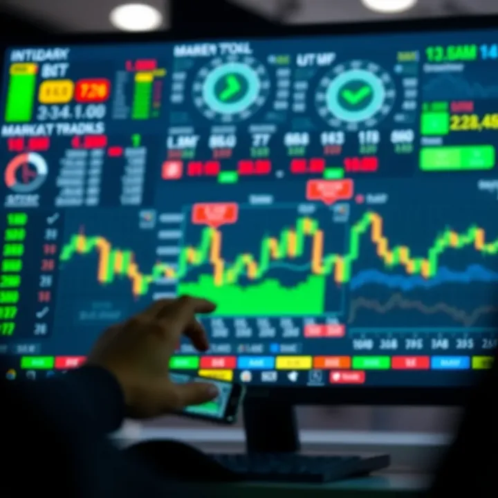 Market Analysis Tools for Intraday Stock Selection Dashboard displaying various market analysis tools and stock indicators on a computer screen