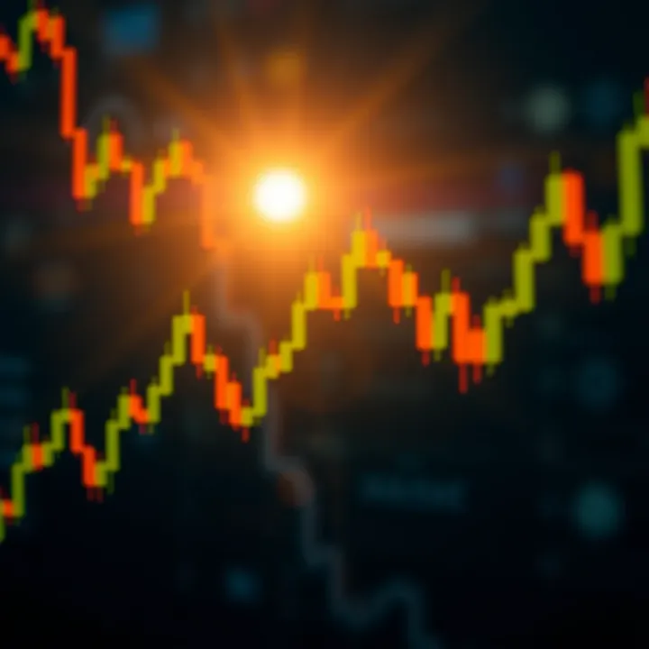 Morning star candlestick formation representing a market reversal from bearish to bullish sentiment