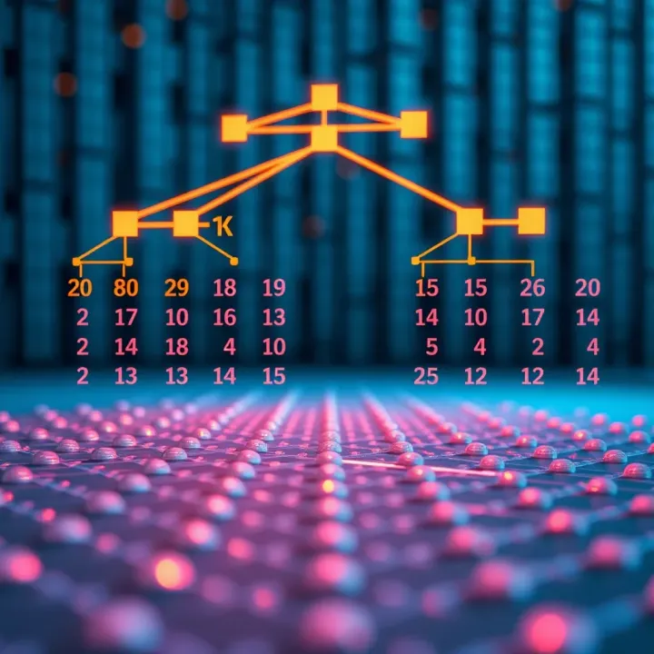 Visual representation of a binary search tree undergoing insertion and deletion operations highlighting node adjustments