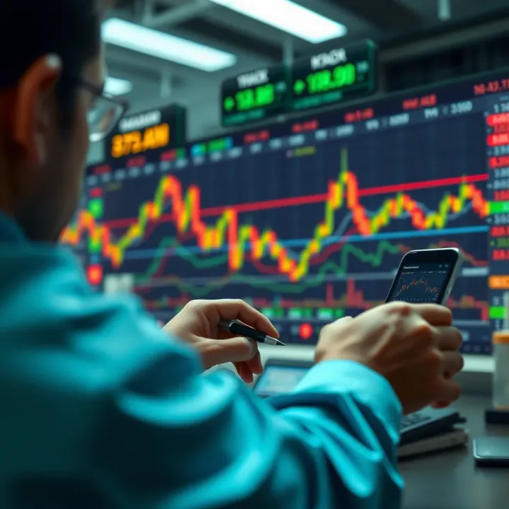 Analyzing Trades in Paper Trading Graphical representation of stock trade analysis with charts and indicators used in paper trading