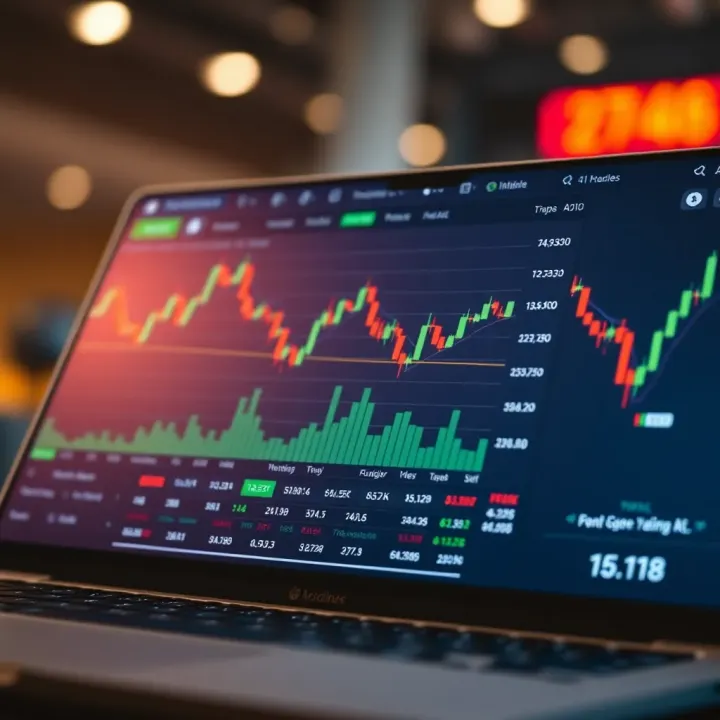 User interface of an Indian automated trading app showing real-time stock performance and trade execution