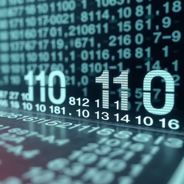 Visual comparison of binary and decimal numbers highlighting conversion methods
