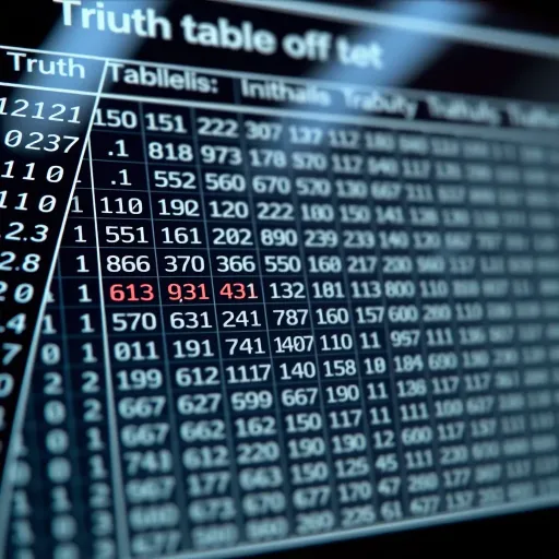 Truth Table Mapping Binary Inputs to Gray Code Results Truth table displaying binary inputs alongside corresponding Gray code outputs