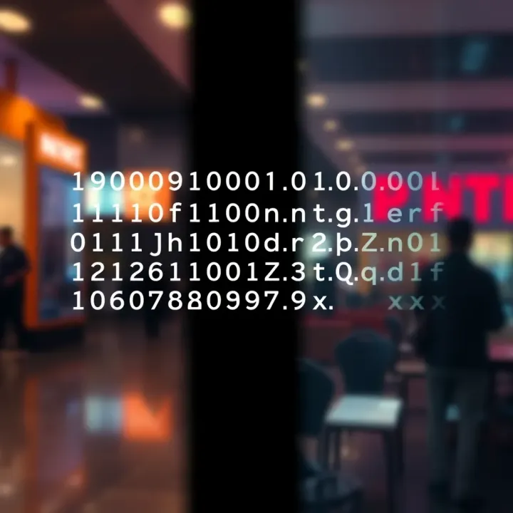 Diagram showing binary code translating into corresponding alphabet letters