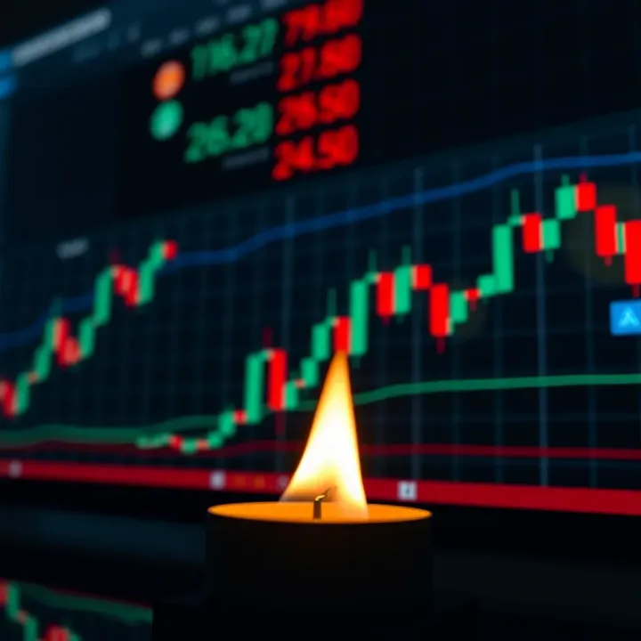 Illustration of common bullish and bearish candlestick patterns used for market trend predictions