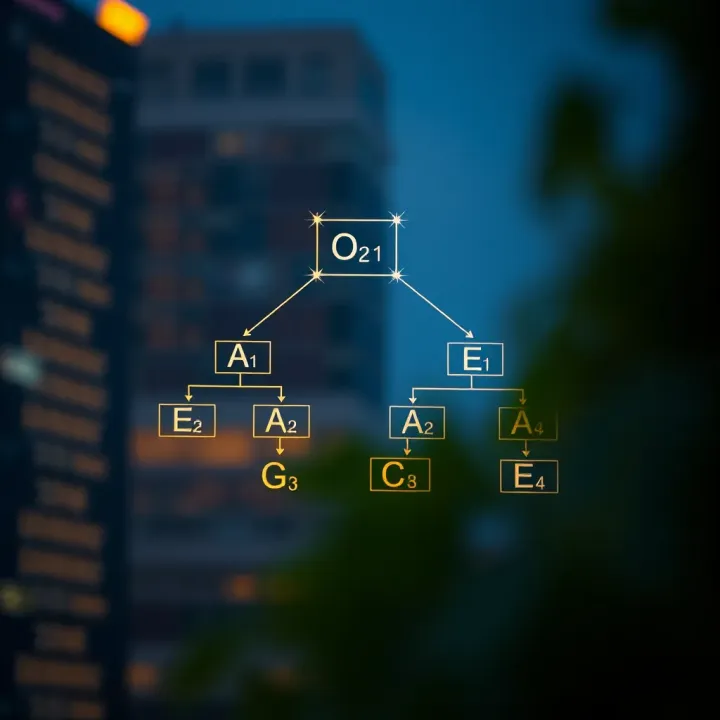 Algorithm for Constructing Optimal Binary Search Trees Flowchart depicting the algorithmic approach to constructing an optimal binary search tree