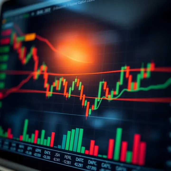 Chart illustrating common bullish and bearish option trading patterns with price and volume indicators