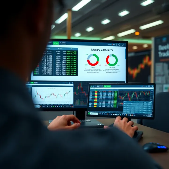 Screens demonstrating different functions of an online binary calculator tool